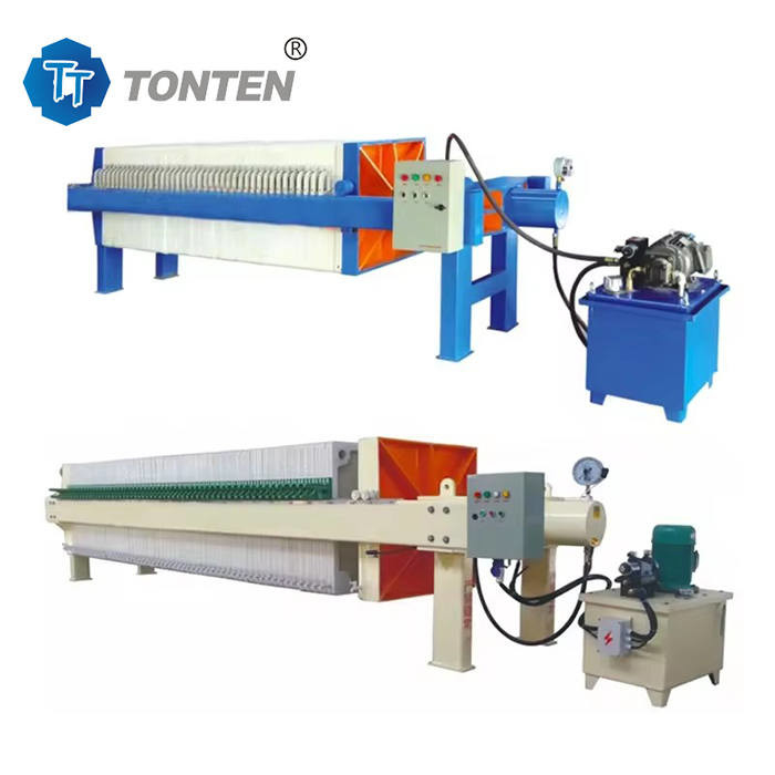 OEM Ontwatering van modder en slib Filter Press Machine Hydraulisch systeem