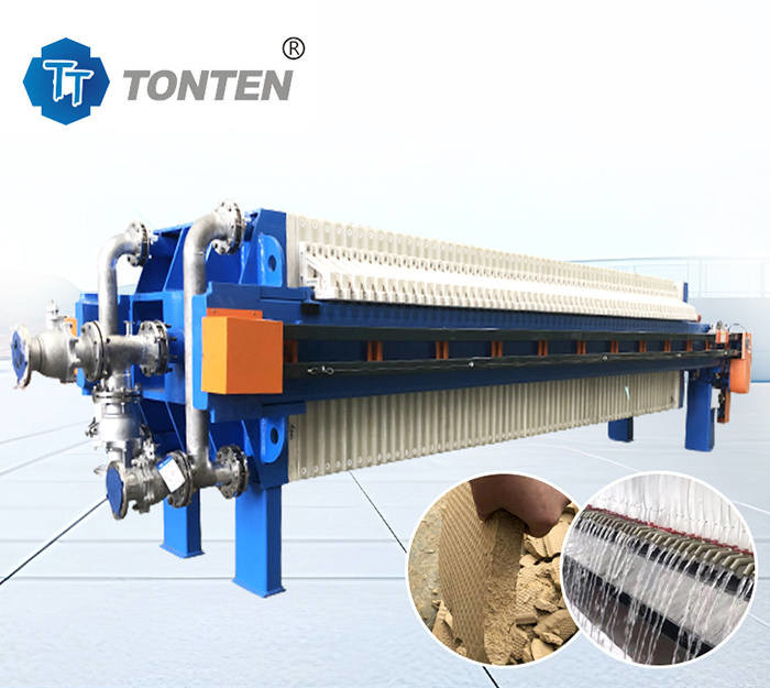 Ontwatering Hydraulische filterpers Machine Slijm afvalwaterbehandeling Vaste vloeistof scheiding