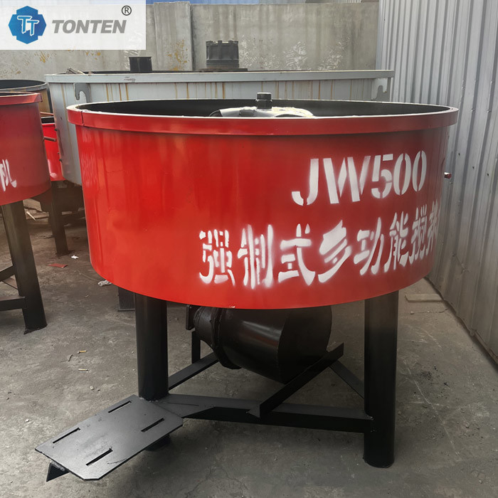 JW750 JW1000 Type Flat Mouth Mixer Multifunktioneel Mengend Beton Cementenmortel